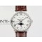 Villeret Quantième Complet 8 Jours SS Complicated Function OMF 11 Best Edition White Dial on Brown Leather Strap A6639