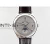 Master Calendar Moonphase SS OMF 11 Best Edition Gray Dial on Brown Leather Strap A8661