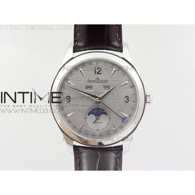 Master Calendar Moonphase SS OMF 11 Best Edition Gray Dial on Brown Leather Strap A8661