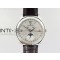 Master Calendar Moonphase SS OMF 11 Best Edition Silver Dial on Black Leather Strap A8661