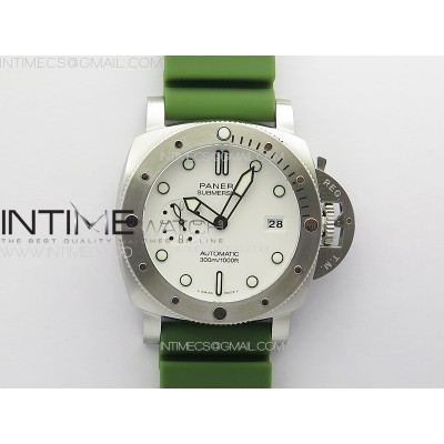 [TT공장]PAM1226 Submersible TTF Best Edition White Dial On Green Rubber Strap P.900 Clone