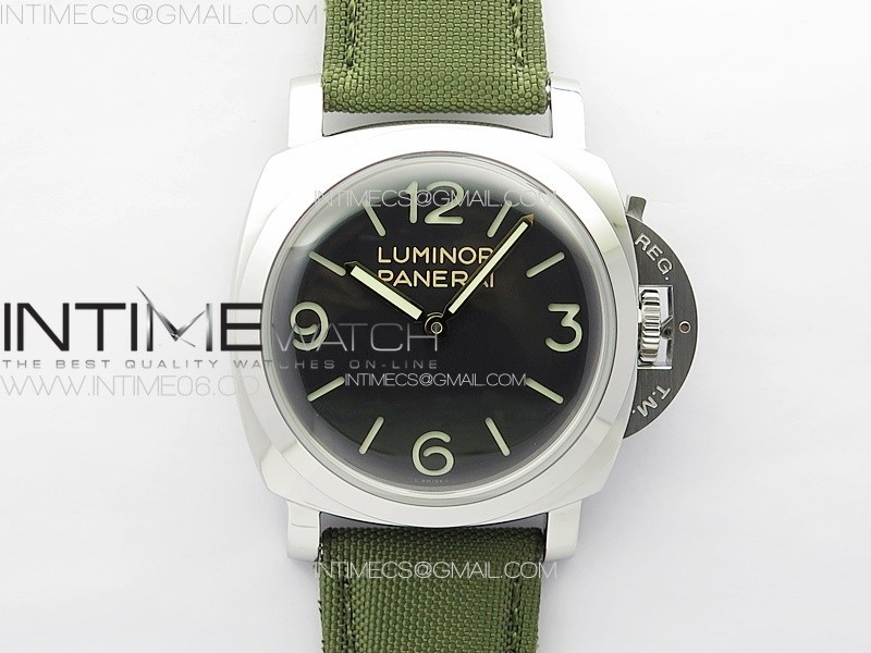 [HW공장] PAM 606 Q Hong Kong HWF Black Dial on Green Nylon Strap P.3000 Super Clone