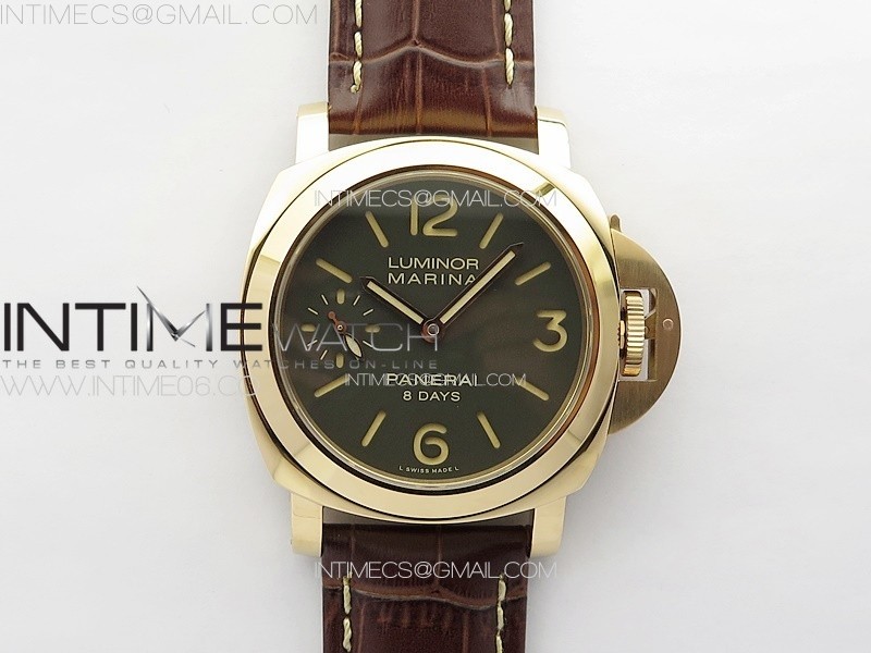 ;HW공장] PAM 511 로즈골드 케이스 블랙다이얼 브라운스트렙 RG HWF 11 Best Edition on Brown Leather strap P5000