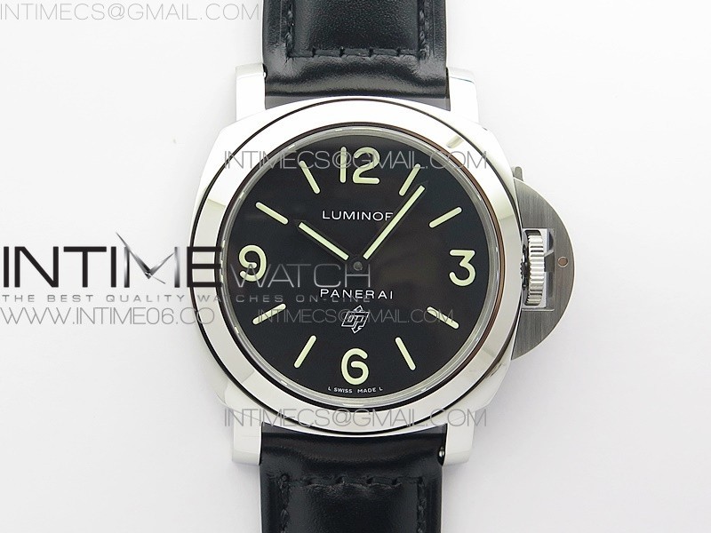 [HW공장] 파네라이 44미리 PAM000 블랙다이얼 블랙가죽스트랩PAM000 HWF Factory on Black Lether Strap Aisan 6497-2