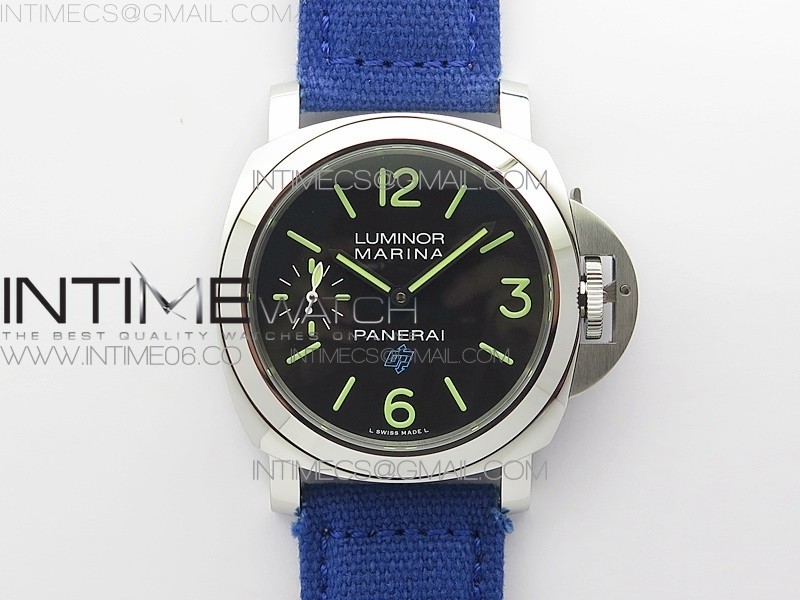  [HW공장] 파네라이 루미노르 44미리 PAM777 블랙다이얼 블루나일론스트랩PAM 777 HWF Factory on Blue Lether Strap Aisan 6497-2
