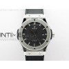 Classic Fusion 42mm SS WWF 11 Best Edition Black Dial On Black Gummy Strap Asian HB1112