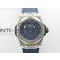 Big Bang Sang Bleu Ti WWF 11 Best Edition Blue Skeletonal Dial On Blue Gummy Strap Asian HB1213 V2