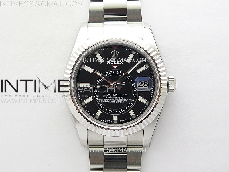 [ZF공장]스카이드웰러 블랙Sky-Dweller 326934 904L SS ZF 11 Best Edition Black Dial on SS Bracelet Asian 2824