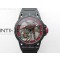 Excalibur Rddbex0815 DLC Ti BBR Best Edition Red Skeleton Dial on Black Rubber Strap Asian RD505SQ