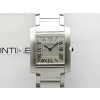 Tank Francaise Ladies 27mm SS 8848F 11 Best Edition Silver Dial on SS Bracelet Ronda Quartz