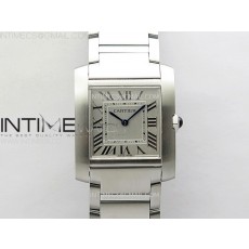 Tank Francaise Ladies 27mm SS 8848F 11 Best Edition Silver Dial on SS Bracelet Ronda Quartz