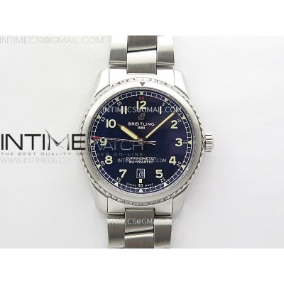 Navitimer8 A17314 SS TF 11 Best Edition Blue dial On SS Bracelet A2824