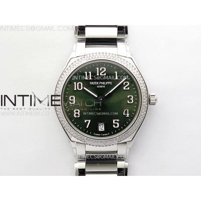 Twenty~4 73001200A SS PPF 11 Best Edition Green Dial on SS Bracelet A324 Super Clone