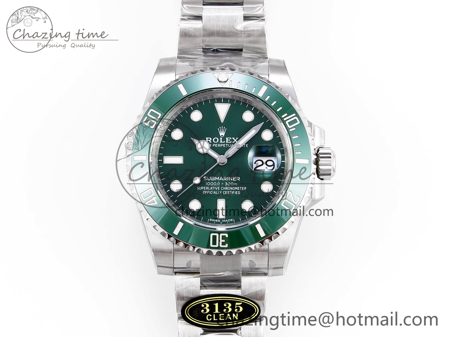 [Clean공장]롤렉스 서브마리너 116610 LV Green Ceramic  VS3135