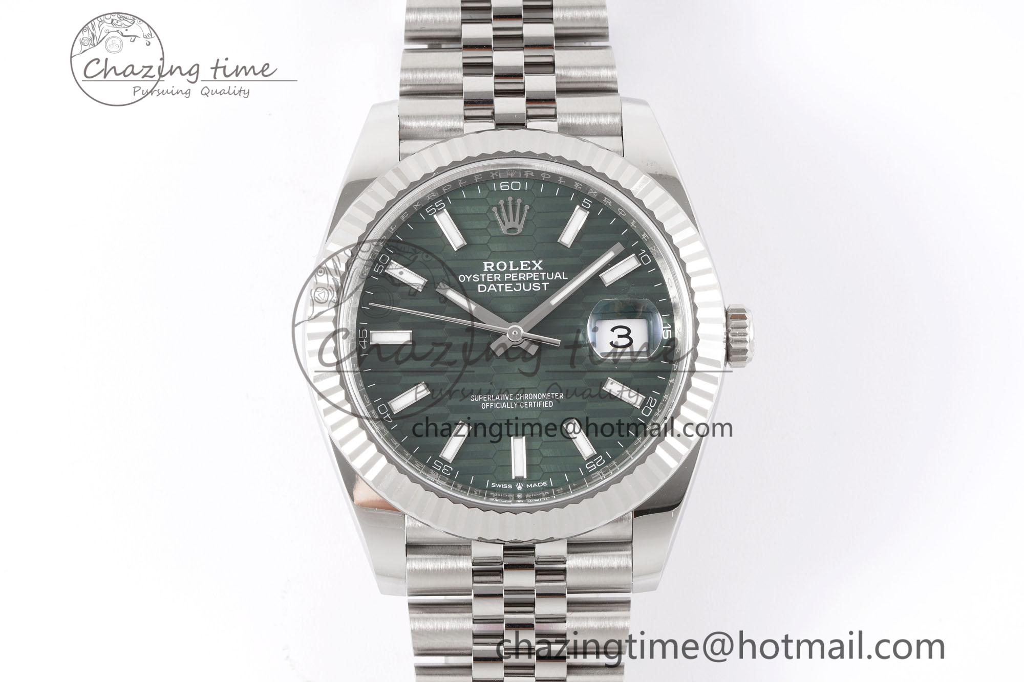 [Clean공장]롤렉스 데이저스트 41mm 126234 Green Textured Dial on Jubilee Bracelet VR3235
