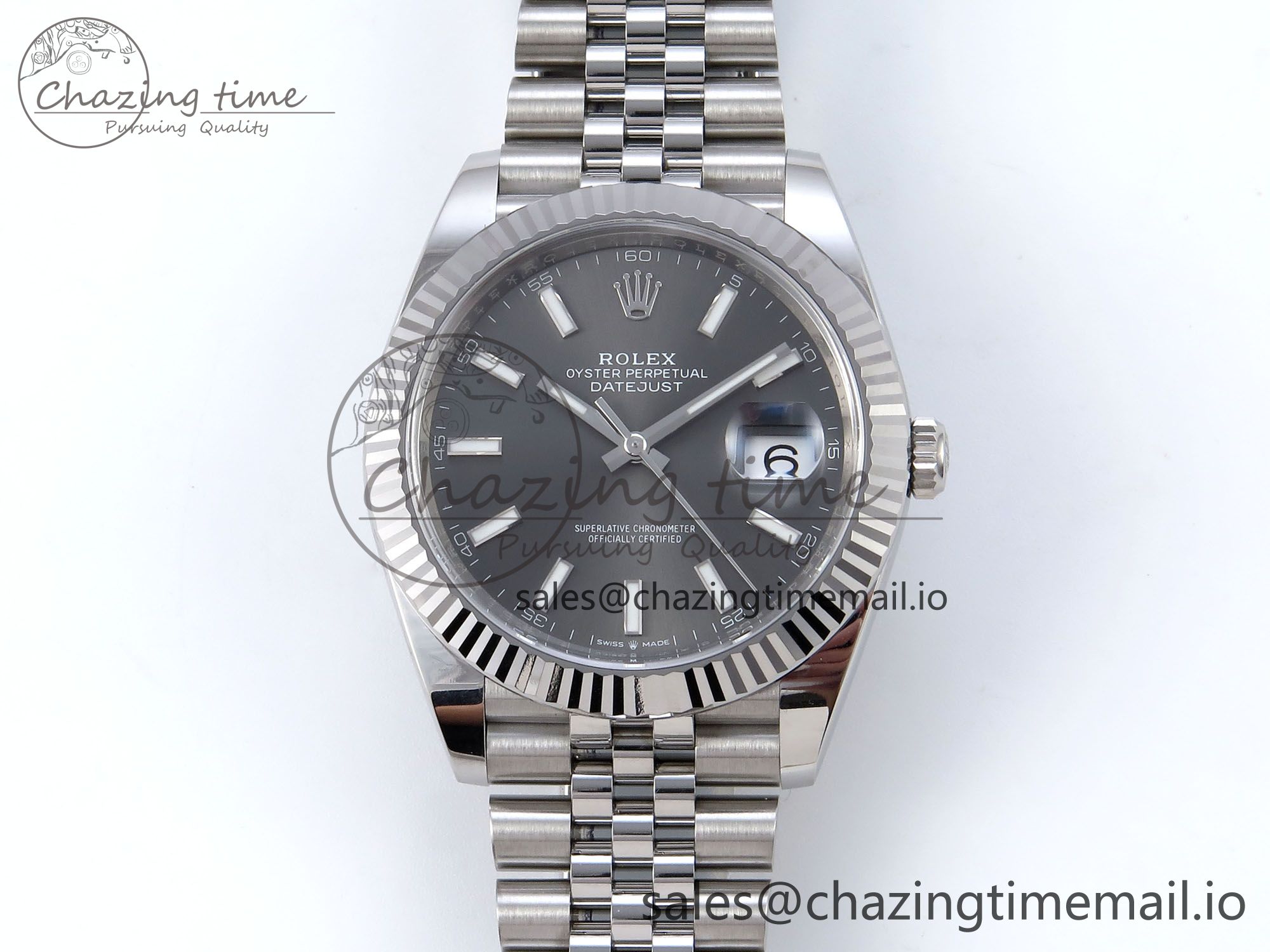 [Clean공장]롤렉스 데이저스트 41mm 126334 Gray Stick Dial on Jubilee Bracelet VR3235