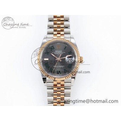 [Clean공장]롤렉스 데이저스트 36mm 126231 Gray DIal Green Roman Marker on SS/RG Jubilee Bracelet VR3235