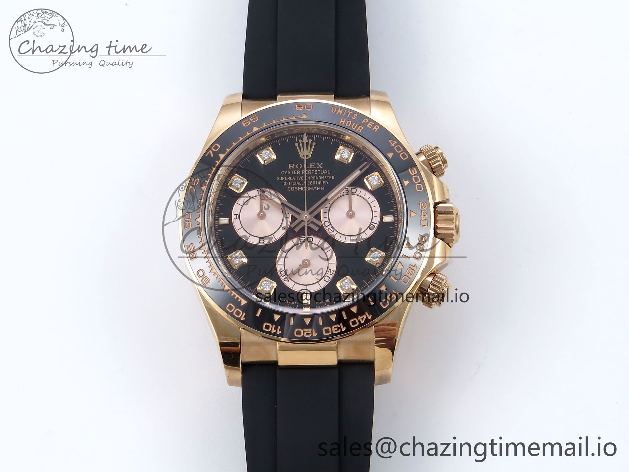 [Clean공장]롤렉스 데이토나 126515 Black/RG Diamonds Dial on Oysterflex Strap SH4131