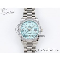 [GM공장]롤렉스 데이데이트 40 Ice Blue Crystal Dial on President Bracelet VR2836 V3(텅스텐)
