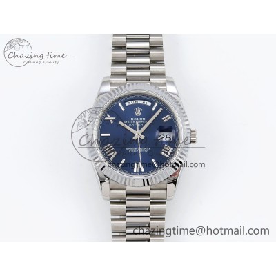 [GM공장]롤렉스 데이데이트 40 Blue Roman Dial on President Bracelet VR2836 V3 (텅스텐)