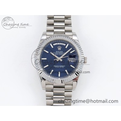 [GM공장]롤렉스 데이데이트 40 Blue Stick Dial on President Bracelet VR2836 V3 (텅스텐)