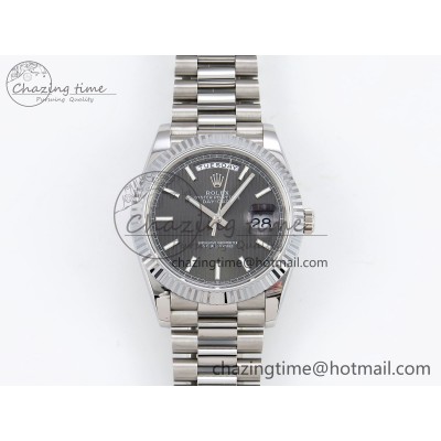 [GM공장]롤렉스 데이데이트 40 Gray Textured Stick Dial on President Bracelet VR22836 V3 (텅스텐)