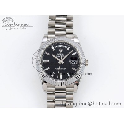 [GM공장]롤렉스 데이데이트 40 Crystal Dial on President Bracelet VR2836 V3 (텅스텐)