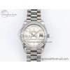 [GM공장]롤렉스 데이데이트 40 Silver Crystal Dial on President Bracelet VR2836 V3 (텅스텐)