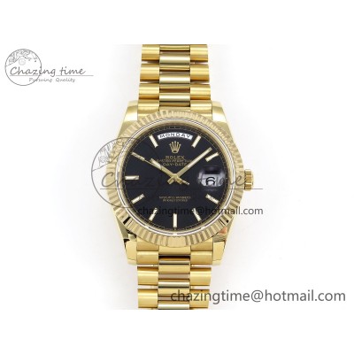 [GM공장]롤렉스 데이데이트 40 Black Textured Stick Dial on President Bracelet VR2836 (텅스텐)