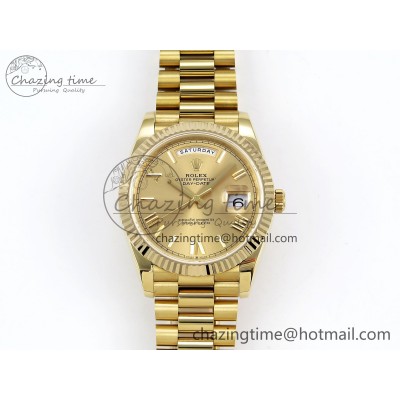 [GM공장]롤렉스 데이데이트 40 YG Big Roman Dial on President Bracelet VR2836 (텅스텐)