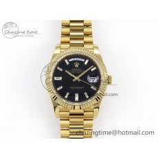 [GM공장]롤렉스 데이데이트 40 Black Crystal Dial on President Bracelet VR2836 (텅스텐)