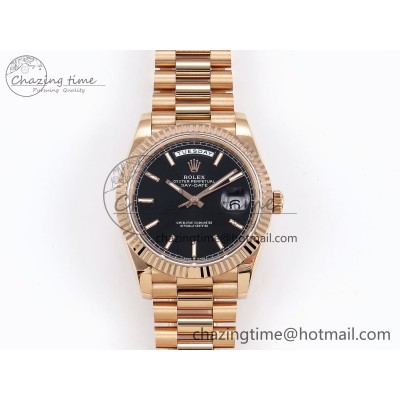 [GM공장]롤렉스 데이데이트 40 RG Black Stick Dial on President Bracelet VR2836 V3 (텅스텐)
