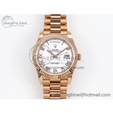 [GM공장]롤렉스 데이데이트 40 RG Roman Dial on President Bracelet VR2836 V3 (텅스텐)