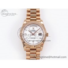 [GM공장]롤렉스 데이데이트 40 RG White MOP Crystal Dial on President Bracelet VR2836 V3 (텅스텐)