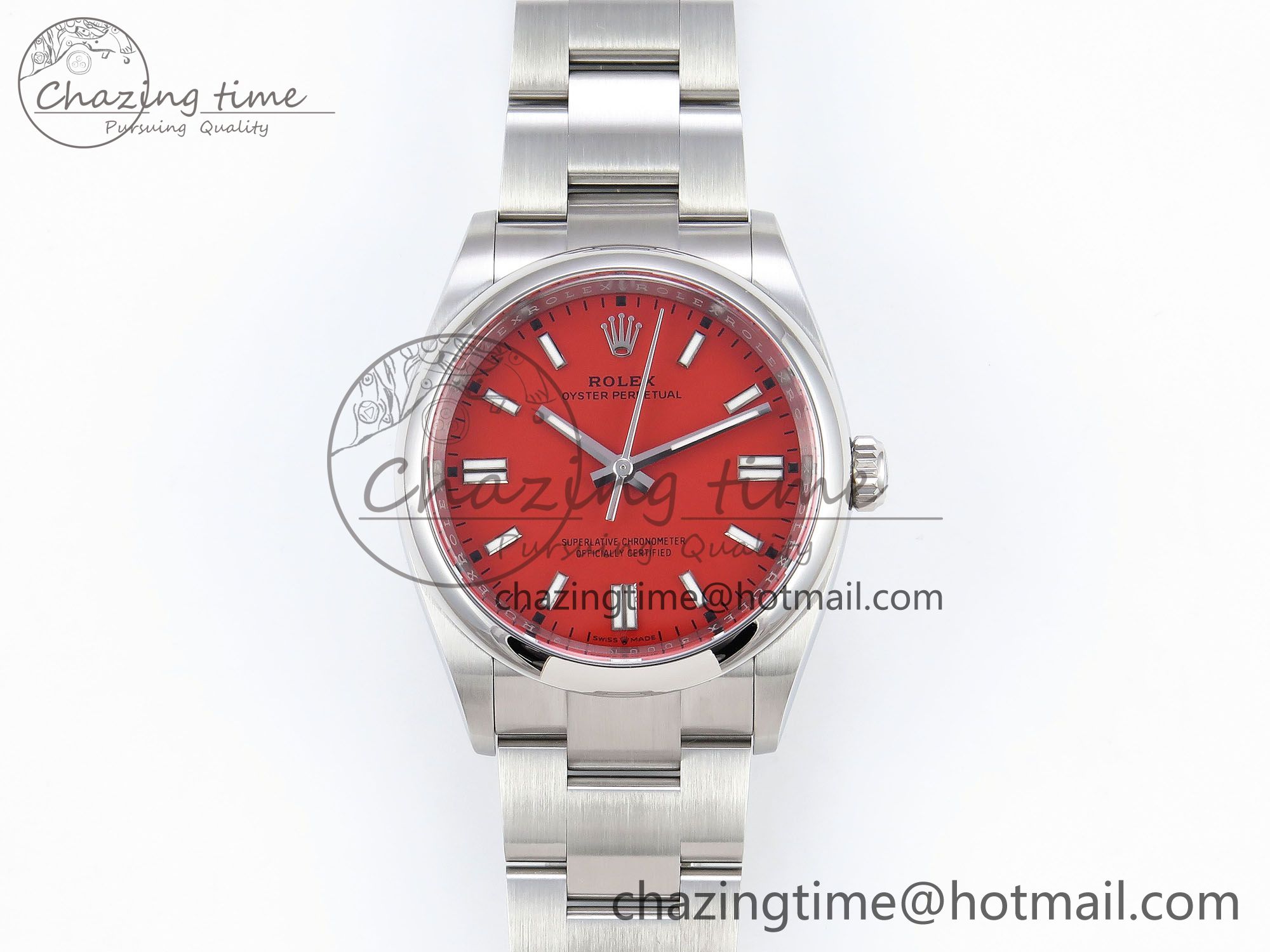 [Clean공장]롤렉스 오이스터페페츄얼 126000 36mm Steel Red Dial VR3230