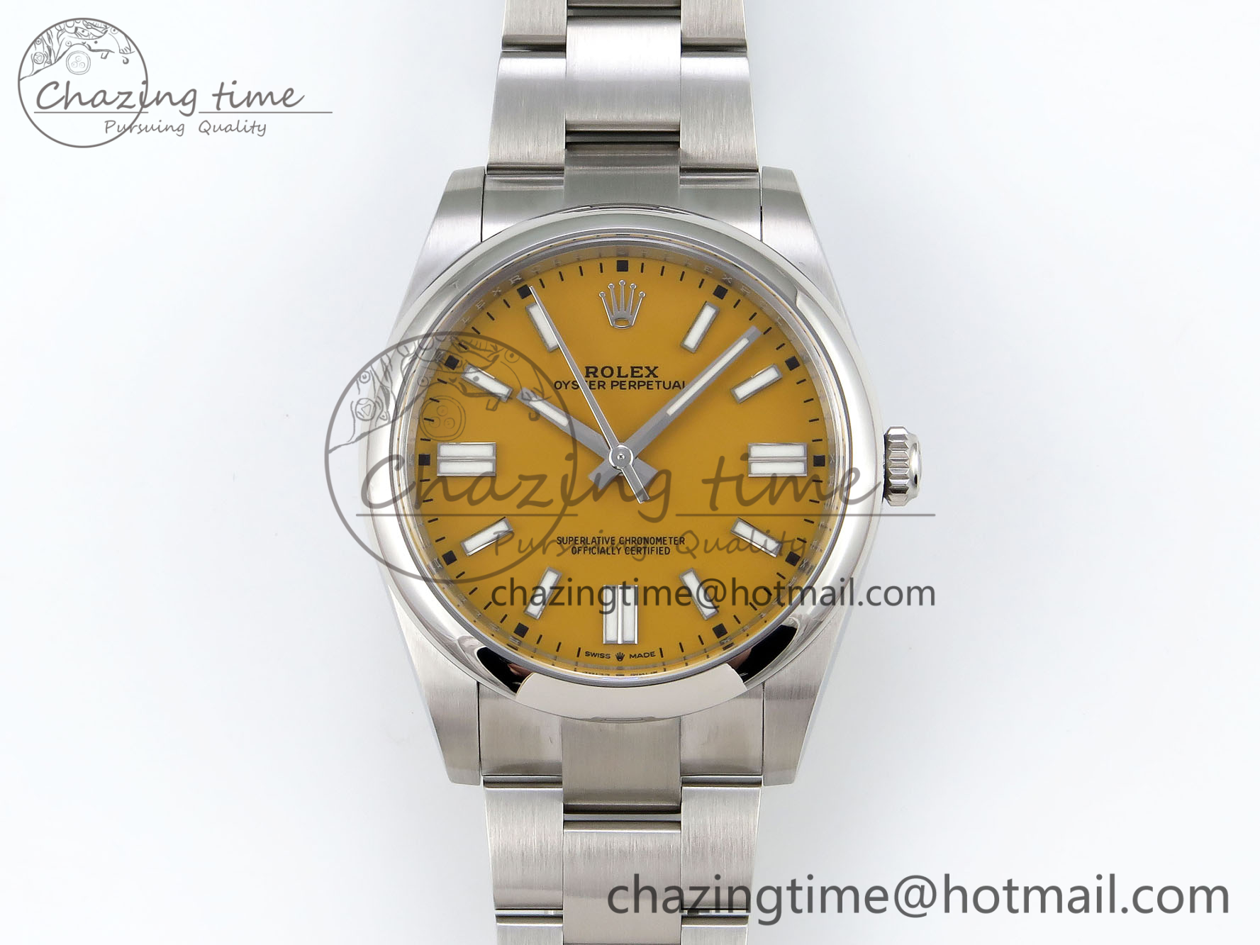 [Clean공장]롤렉스 오이스터페페츄얼 126000 41mm Yellow Dial on SS Bracelet VR3230