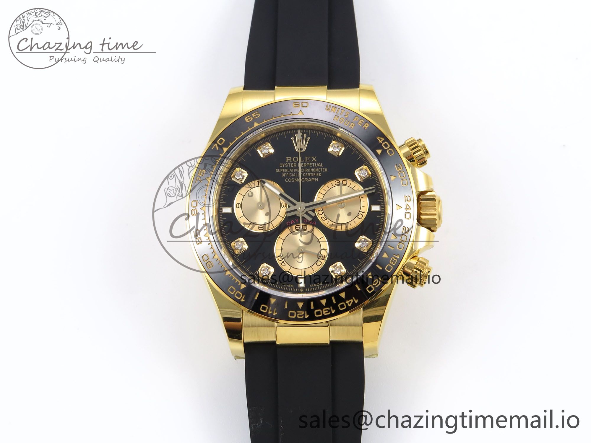 [APS공장]롤렉스 데이토나 126519 Black Diamonds Dial on Oysterflex Strap SH4131 (텅스텐)