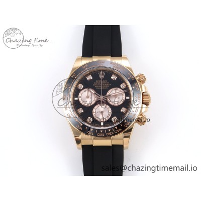 [APS공장]롤렉스 데이토나 126515 RG Black Diamonds Dial on Oysterflex Strap SH4131 (텅스텐)