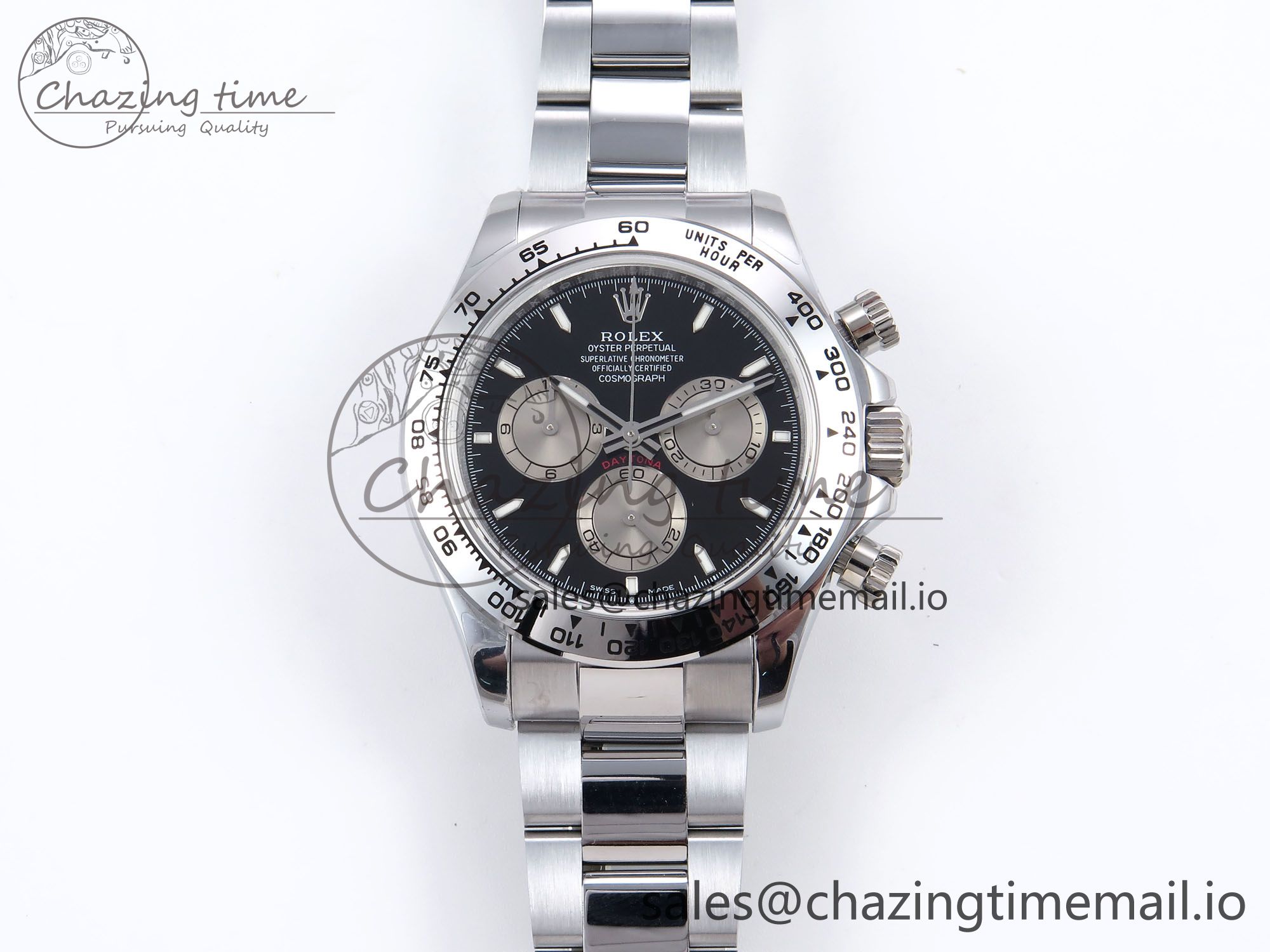 [Q공장]롤렉스 데이토나 126509 Black/Silver Dial on SS Bracelet SH4131 V6 (텅스텐)