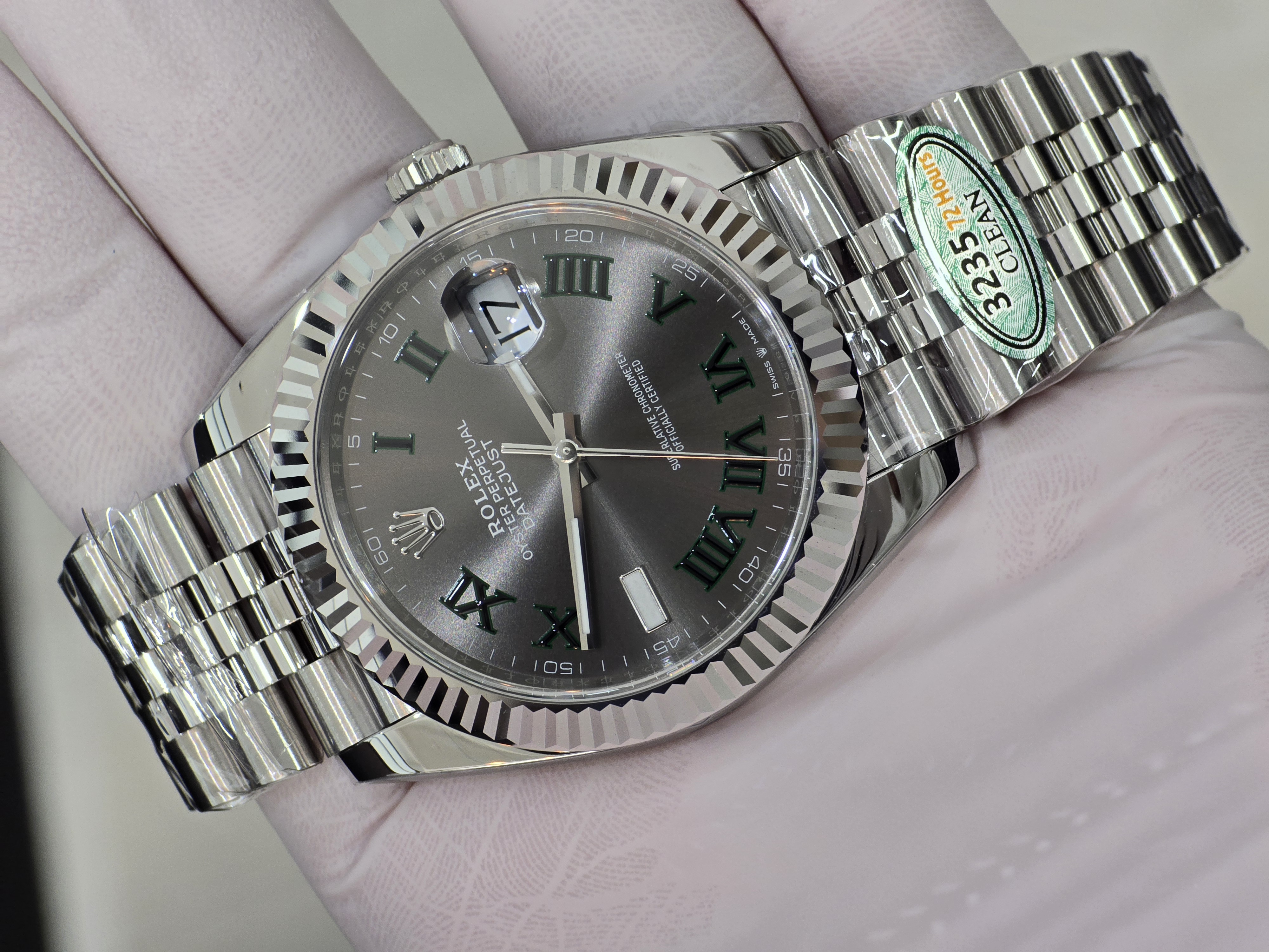 [렙팩커스텀]데이저스트 41mm 클린 베이스 윔블던 다이얼