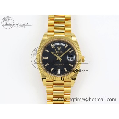 [AR공장]롤렉스 데이데이트 40mm YG 228238 Crystal Diamonds Bezel on President Bracelet VR3255 (텅스텐)