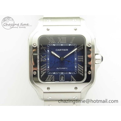 [BV공장]까르띠에 산토스 40mm Blue Dial on SS SmartLinks Bracelet MIYOTA 9015