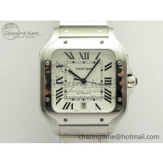 [BV공장]까르띠에 산토스 40mm  White Dial on SS SmartLinks Bracelet MIYOTA 9015