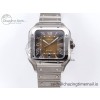[BV공장]까르띠에 산토스 40mm Brown Dial on SS SmartLinks Bracelet MIYOTA 9015