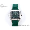[AF공장]까르띠에 산토스 40mm Green Dial on Green Leather Strap MIYOTA 9015
