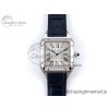 [AF공장]까르띠에 산토스 뒤몽 31.4mm Silver Dial on Blue Croco Strap A157