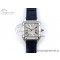 [AF공장]까르띠에 산토스 뒤몽 31.4mm Silver Dial on Blue Croco Strap A157