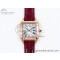 [AF공장]까르띠에 산토스 뒤몽 31.4mm RG Silver Dial on Red Croco Strap A157