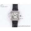 [AF공장]까르띠에 산토스 뒤몽 27.5mm Silver Dial on Gray Croco Strap A157