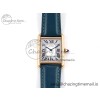 [AF공장]까르띠에 탱크머스트 RG 25.5mm White Dial on Blue Leather Strap Ronda Quartz